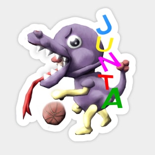 Basketball Dino Sticker